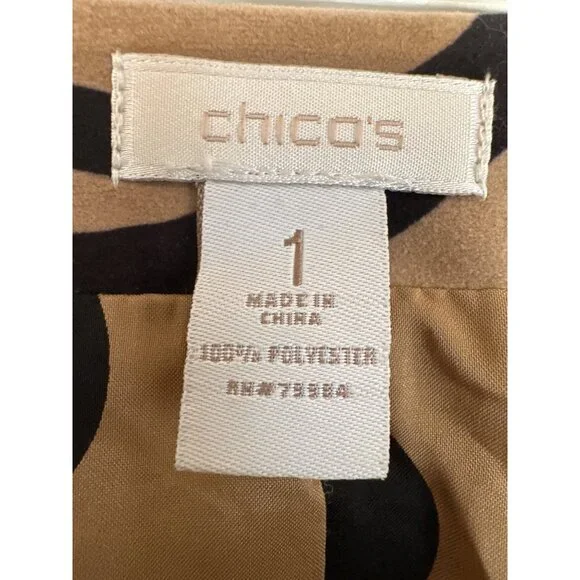 Chicos Animal Tiger Print Jacket Faux Suede Zip Front Bold Statement Blazer Sz 1 - Picture 5 of 11